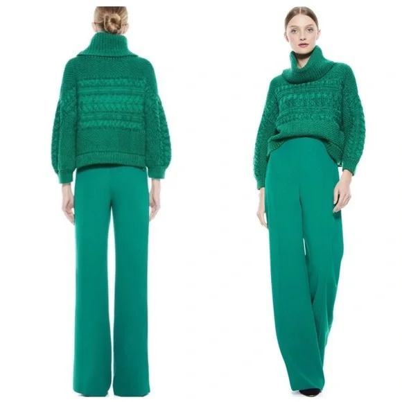 ALICE + OLIVIA Dylan High Waisted Wide Leg Pants - Picture 3 of 11